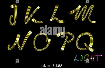 Neon-Buchstaben Stock Vektor