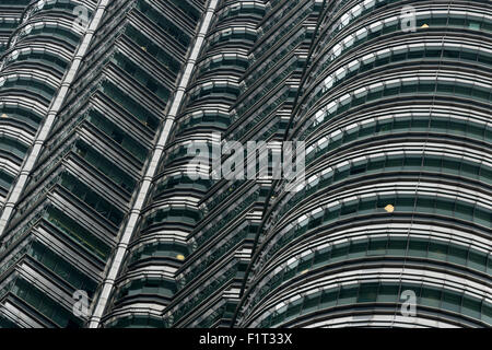 Petronas Twin towers, Nahaufnahme, Kuala Lumpur, Malaysia, Südostasien, Asien Stockfoto