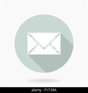 Feine Vektor Postikone Flat Stock Vektor