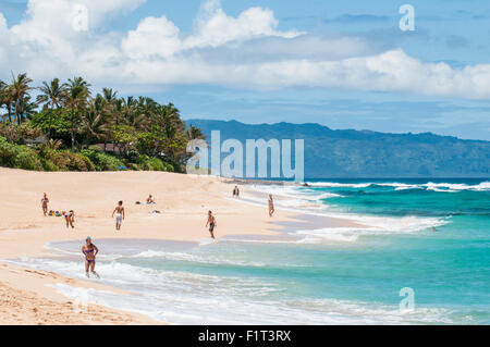 Sunset Beach, North Shore, Oahu, Hawaii, Vereinigte Staaten von Amerika, Pazifik Stockfoto