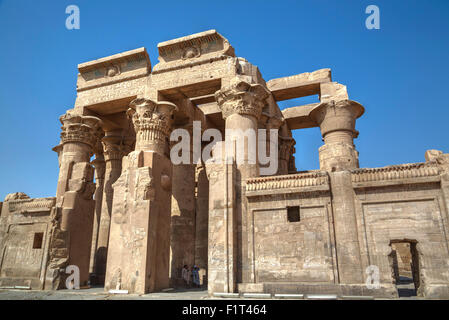 Tempel von Haroeris und Sobek, Kom Ombo, Ägypten, Nordafrika, Afrika Stockfoto