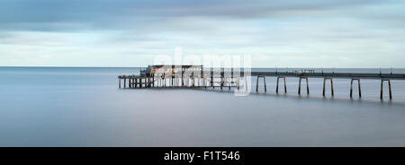 Panoramaaufnahme der Deal Pier, Deal, Kent, England, Vereinigtes Königreich, Europa Stockfoto