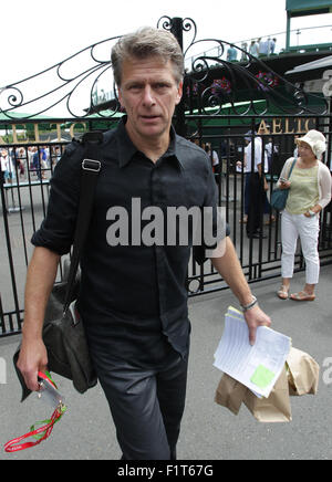 LONDON, UK, 29. Juni 2015: Andrew Castle gesehen bei den Wimbledon Championships 2015 Tag One Stockfoto