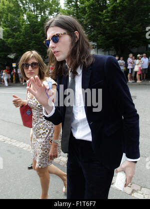 LONDON, UK, 29. Juni 2015: James Bay gesehen bei den Wimbledon Championships 2015 Tag One Stockfoto