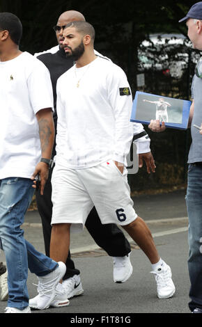 LONDON, UK, 6. Juli 2015: Drake gesehen bei den Wimbledon Championships 2015 Tag sieben Stockfoto