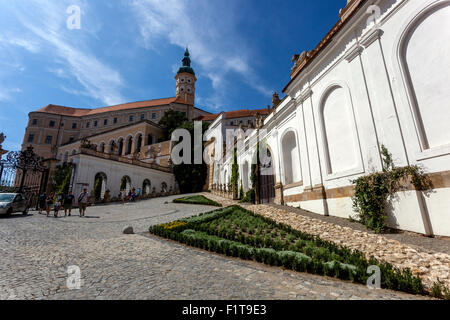 Schloss Mikulov, Wein Region, Süd-Mähren, Tschechische Republik, Europa Stockfoto