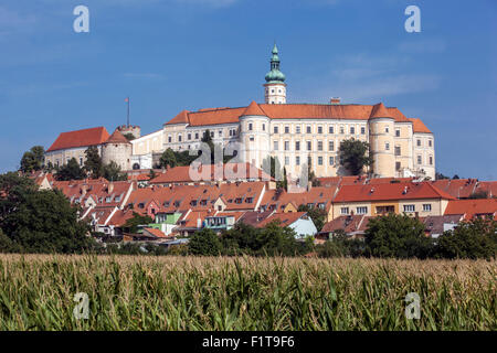 Schloss Mikulov, Wein Region, Süd-Mähren, Tschechische Republik, Europa Stockfoto