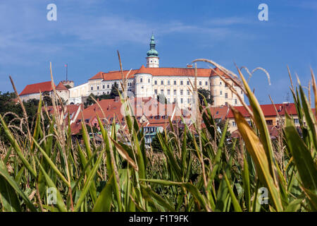 Mikulov Tschechische Republik, Schloss Europa, Weinregion, Südmähren, Stockfoto