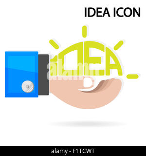 Kreative Glühbirne, Business und Ideen Konzepte Stockfoto