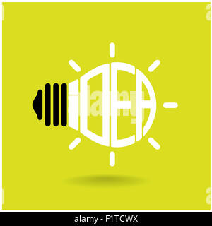 Kreative Glühbirne, Business und Ideen Konzepte Stockfoto