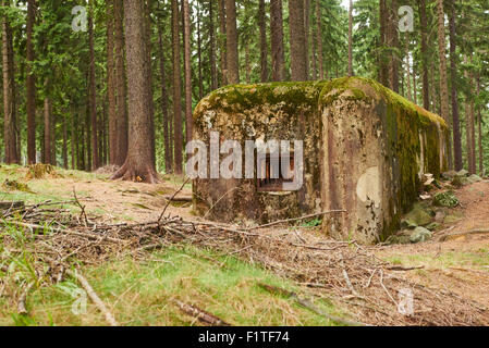 Ropik Bunker - tschechoslowakischen - Deutschland Grenzanlagen Stockfoto