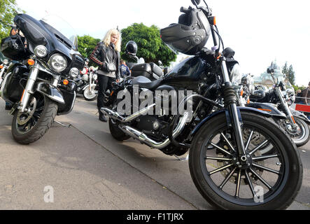 Prag, Tschechische Republik. 05. Sep, 2015. Treffen der Fans von Harley-Davidson Motorräder, Prag Harley Days, fand in Prag, Tschechische Republik, 5. September 2015. © Katerina Sulova/CTK Foto/Alamy Live-Nachrichten Stockfoto