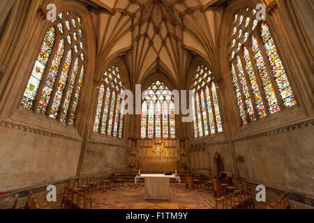 Die Marienkapelle, Wells Cathedral, Wells, Somerset UK Stockfoto