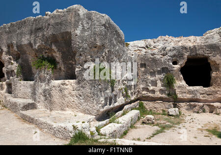 Der Archäologische Park von Neapolis in Syrakus, Parco Archeologico della Neapolis, Siracusa, Sizilien, Italien Stockfoto