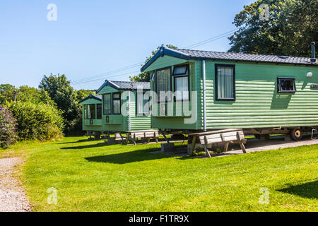 Karrageen camping und Caravan Site, Hope Cove, Devon, England, Vereinigtes Königreich. Stockfoto