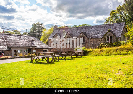 Dartington, Apfelwein-Presse-Center, Dartington, South Devon, England, Vereinigtes Königreich. Stockfoto