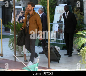 Venedig, Italien. 7. September 2015. Gioshua Jackson Sichtungen im Excelsior Hotel während des 72. Venedig Film-Festival am 7. September 2015 in Venedig Credit: Andrea Spinelli/Alamy Live News Stockfoto