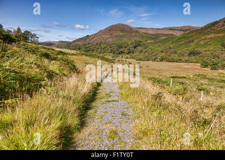 Die Southern Uplands Weise wie es durchläuft die Galloway Hills in Glentrool, Dumfries and Galloway, Schottland, Großbritannien Stockfoto