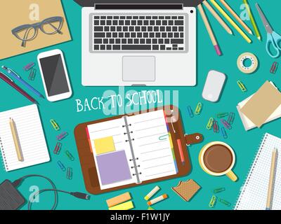 Zurück zu Schule-Vektor-illustration Stock Vektor