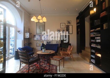 Die Lobby des Alexandra Hotel, Copenhagen, Stockfoto