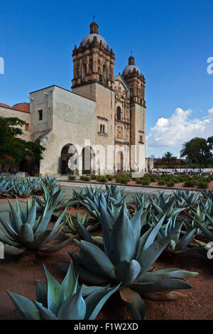 Der Bau begann auf die Kirche von SANTA DOMINGO 1575 und ist ein großartiges Beispiel für barocke Architektur - OAXACA, Mexiko Stockfoto