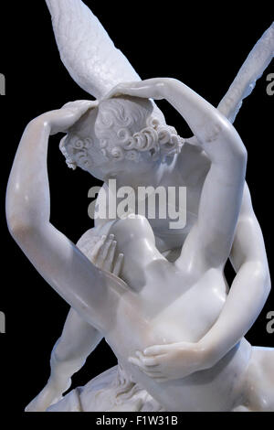 Psyche wiederbelebt von Amors Kuss eine Skulptur von Antonio Canova Stockfoto
