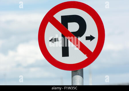 Kein Parkplatz-Schild Stockfoto