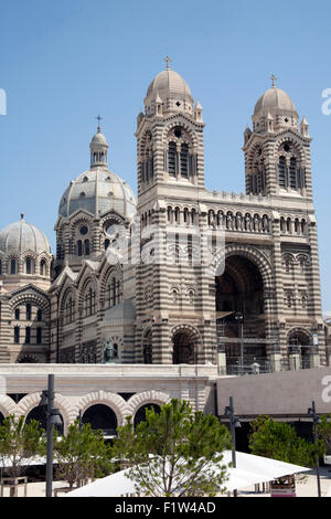 Kathedrale von Marseille - Cathédrale Sainte Marie Majeure de Marseille- oder Cathedral of Saint Mary Major Marseilles Frankreich Stockfoto