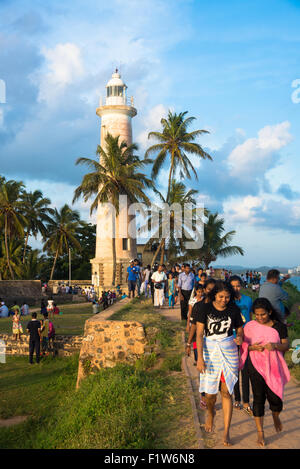 Leuchtturm am Galle in Sri lanka Stockfoto