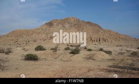 Der prä-hispanischen archäologischen Stätte von Tucume, in der Nähe von Chiclayo, Peru Stockfoto