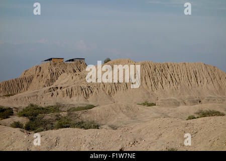 Der prä-hispanischen archäologischen Stätte von Tucume, in der Nähe von Chiclayo, Peru Stockfoto