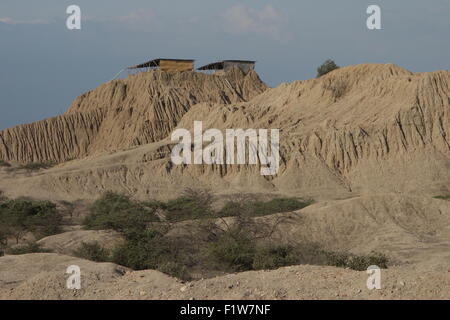 Der prä-hispanischen archäologischen Stätte von Tucume, in der Nähe von Chiclayo, Peru Stockfoto