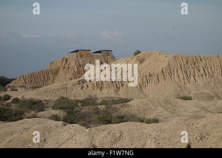 Der prä-hispanischen archäologischen Stätte von Tucume, in der Nähe von Chiclayo, Peru Stockfoto