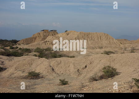 Der prä-hispanischen archäologischen Stätte von Tucume, in der Nähe von Chiclayo, Peru Stockfoto