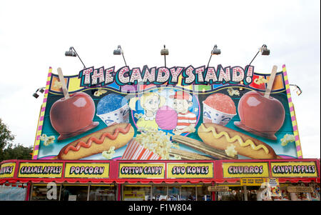 Candy Stand Zelt auf der Messe, uns 2015 Stockfoto