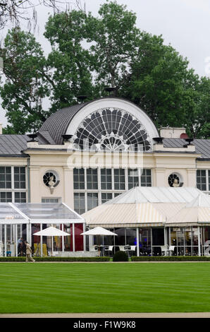 Die neue Orangerie im Belvedere Restaurant, Lazienki Park Wilanow Bezirk von Warschau, Warszawa, Poland, Polska, Europa, EU Stockfoto