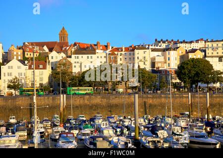 St. Peter Port Harbour, Guernsey, Channel Islands Stockfoto