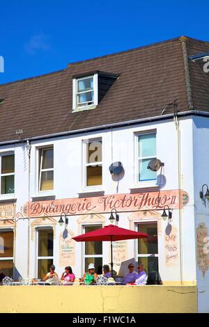 Cafe Victor Hugo, St. Peter Port, Guernsey, Channel Islands Stockfoto