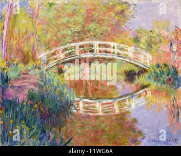 Claude Monet - japanische Fußgängerbrücke, Giverny Stockfoto
