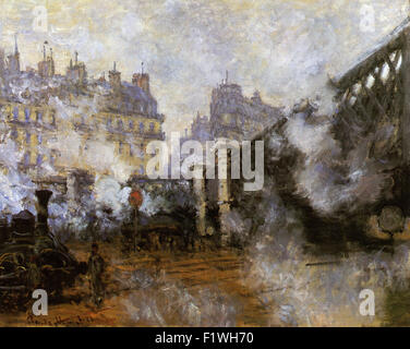 Claude Monet - Le Pont de l ' Europe, Gare Saint Lazare Stockfoto