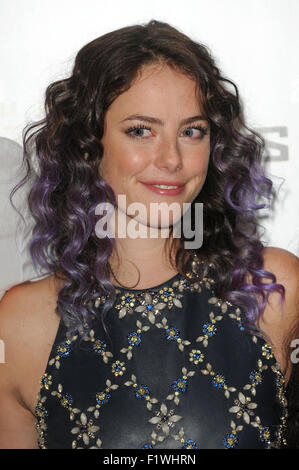 London, Großbritannien. 7. September 2015. Englische Schauspielerin Kaya Scodelario besucht das Labyrinth Runner: Die scorch Studien UK Fan Event bei Vue West End in London, England am Montag, den 7. September 2015. Credit: Paul Treadway/Alamy leben Nachrichten Stockfoto