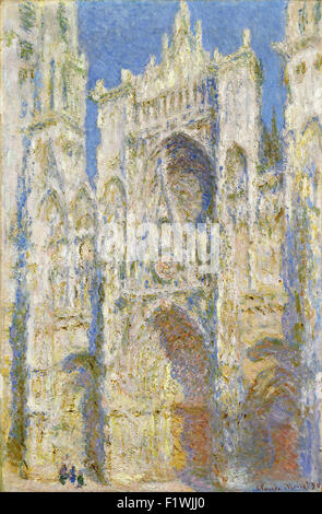 Claude Monet - Rouen Kathedrale, West Fassade, Sonnenlicht Stockfoto