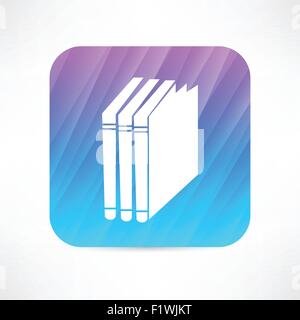 Bücher-Symbol Stock Vektor