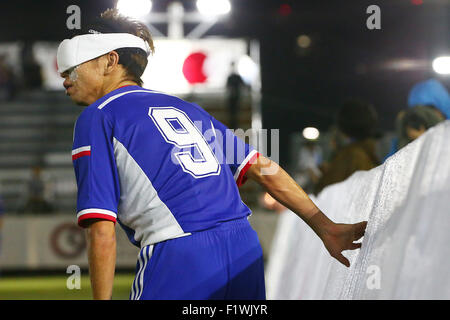 Yoyogi-Nationalstadion Futsal Gericht, Tokio, Japan. 3. Sep 2015. Kento Kato (JPN), 3. September 2015 - 5-a-Side Fußball: IBSA Blind Fußball-Asienmeisterschaft 2015 match zwischen Japan - Iran am nationalen Yoyogi Stadium Futsal Gericht, Tokio, Japan. © Shingo Ito/AFLO SPORT/Alamy Live-Nachrichten Stockfoto