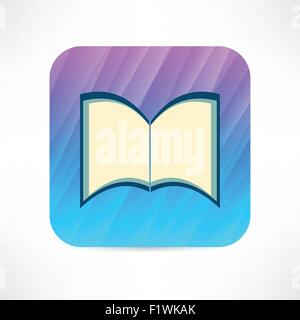 offenes Buch-Symbol Stock Vektor