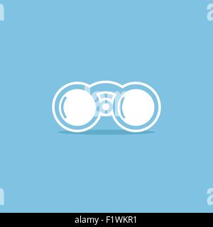Fernglassymbol Stock Vektor