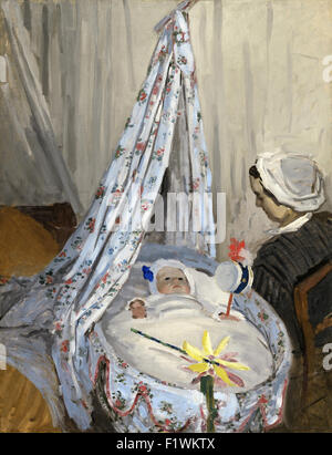 Claude Monet - der Wiege Camille mit des Künstlers Sohn Jean Stockfoto