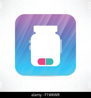 Medizin-Flasche-Symbol Stock Vektor