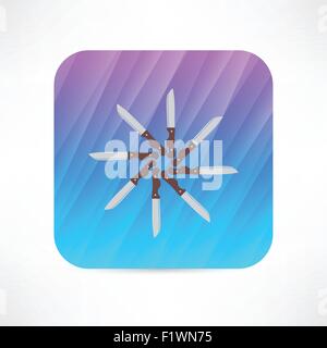 Messer-Symbol Stock Vektor