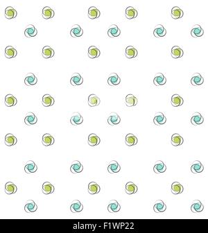 Abbildung abstrakt nahtlose Textur mit bunten Objekten, geometrisches Muster Stock Vektor